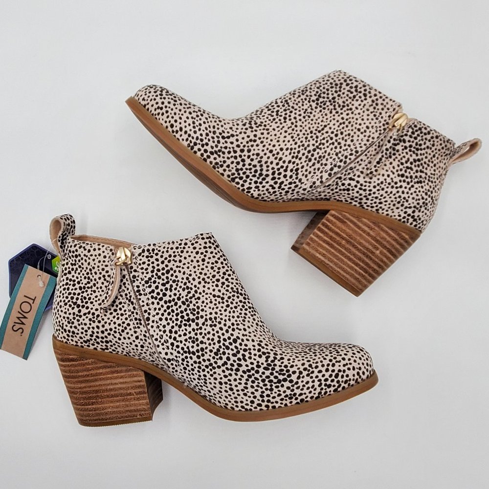 Toms Animal Print Ankle Booties - NWT - Picture 6 of 15